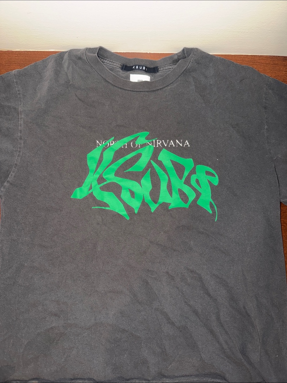 Ksubi Black Short-Sleeve Tee with Green Graphic